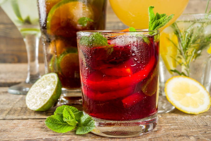 The Bustling Tram Society Drinks Selection - 890x594